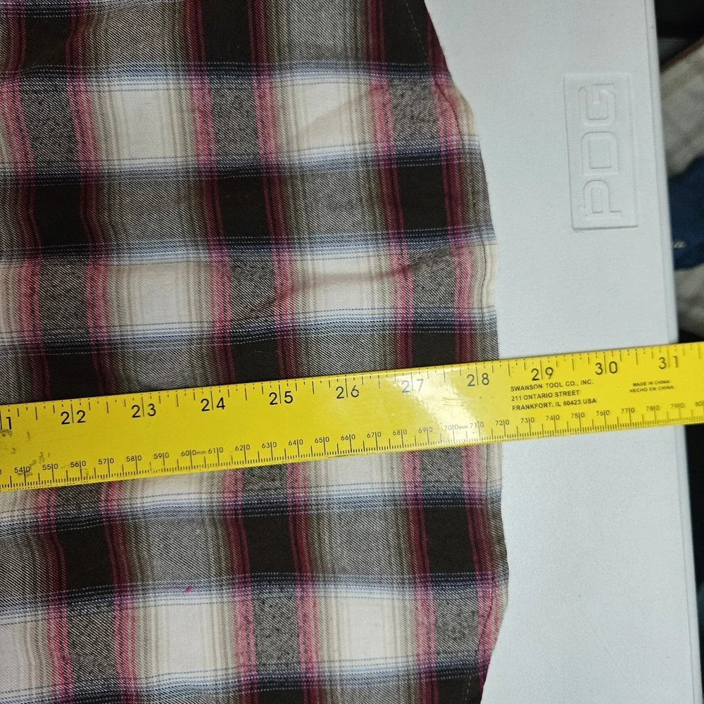 Pendleton Boys Shirt Large Plaid Flannel Red‎
